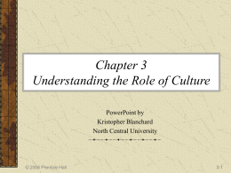 Chapter 3 Understanding the Role of Culture
