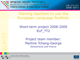 PowerPoint-Präsentation - European Centre for