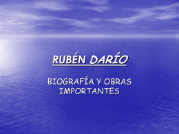 RUBÉN DARÍO - LenguaLiteraturaLarraona
