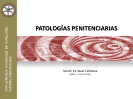 PATOLOGÍAS PENITENCIARIAS I Patologías sociales II