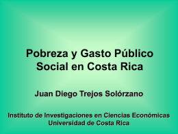 Pobreza y Gasto Público Social en Costa Rica