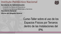 Diapositiva 1 - Inicio - Instituto Politécnico