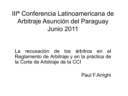 IIIª Conferencia Latinoamericana de Arbitraje