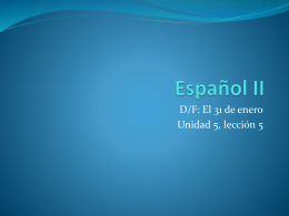 Español II - language