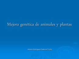 Mejora genética de animales y plantas