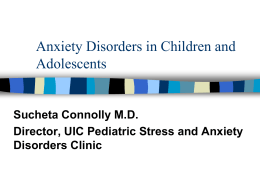 ANXIETY DISORDERS: INTEGRATING EVIDENCE