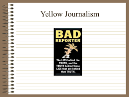 Yellow Journalism - Heide Trask High School