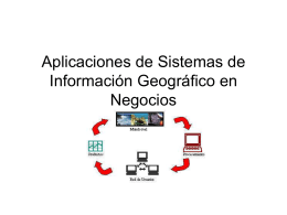 Aplicaciones de Sistemas de Información Geográfico