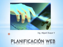 PLANIFICACIÓN WEB