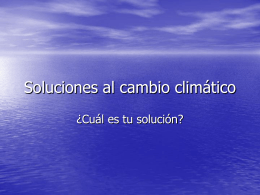 Soluciones al cambio climático - IES Zaurín -