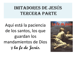 Imitadores de Jesús tercera parte