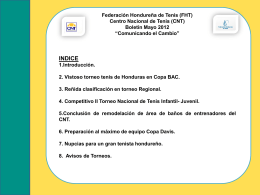 Diapositiva 1 - Federación Hondureña de Tenis -