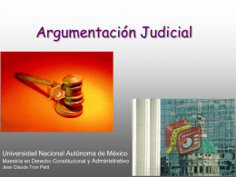 Argumentación Judicial