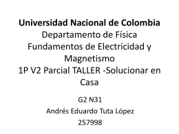 Universidad Nacional de Colombia Departamento de