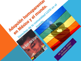 Adopción homoparental en México y el mundo.