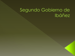 Segundo Gobierno de Ibáñe