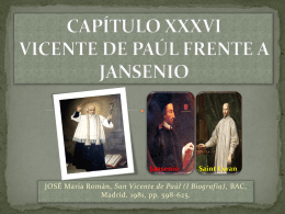 CAPÍTULO XXXVI VICENTE DE PAÚL FRENTE A JANSENIO