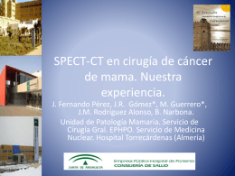SPECT-CT en cirugía de cáncer de mama. Nuestra