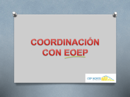 Preparamos la coordinación con EOEP zonales