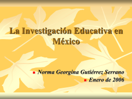 Investigar la Investigación Educativa en México