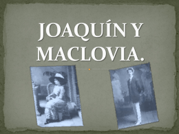 JOAQUÍN Y MACLOVIA.