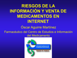 Diapositiva 1 - Colegio Oficial de Farmacéuticos
