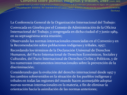 Convenio sobre pueblos indígenas y tribales, 1989