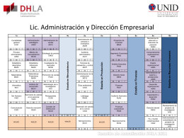 Lic. Administración y Dirección Empresarial