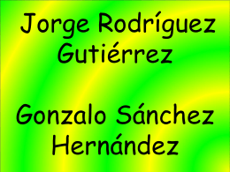 Gonzalo Sánchez Hernández Jorge Rodríguez