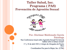 Programa Prevención de Agresión Sexual