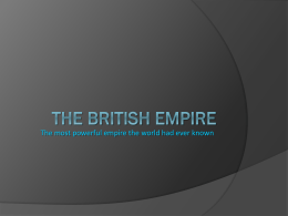 THE BRITISH EMPIRE - I.I.S.S. `P. CALAMANDREI` -