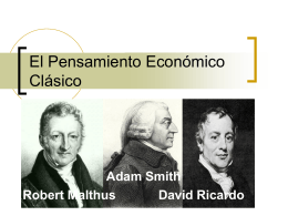 El pensamiento económico de Adam Smith 1723 – 1790