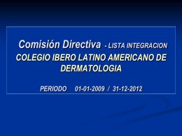 Comisión Directiva 2009-2012 - PIEL-L