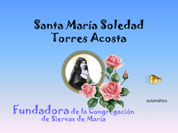 Santa María Soledad - Siervas de Maria Colombia