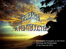 DE BABEL A PENTECOSTÉS