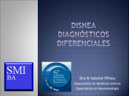 Disnea Diagnósticos Diferenciales