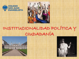 Institucionalidad política y ciudadanía
