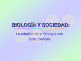 BIOLOGÍA Y SOCIEDAD: