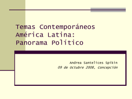 Temas Contemporáneos América Latina: Panorama
