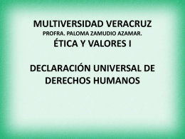 DECLARACIÓN UNIVERSAL DE DERECHOS HUMANOS