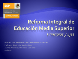 Reforma Integral de Educación Media Superior