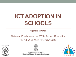 ICT for School Education Conference