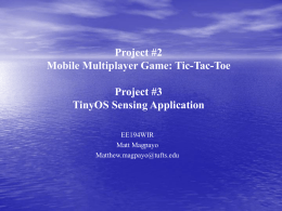 Project #2 Mobile Multiplayer Game: Tic-Tac