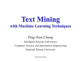 Text Mining Text Categorization