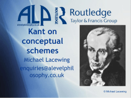 Kant on conceptual schemes
