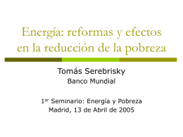 Energía: reformas y efectos en la reducción de la