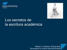 Los secretos de la escritura académica