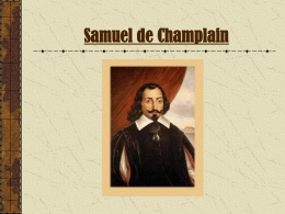 Samuel de Champlain - Nova Scotia Department of