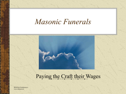 Masonic Funerals - Grand Lodge of Minnesota