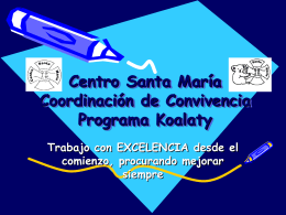 Centro Santa María Coordinación de convivencia